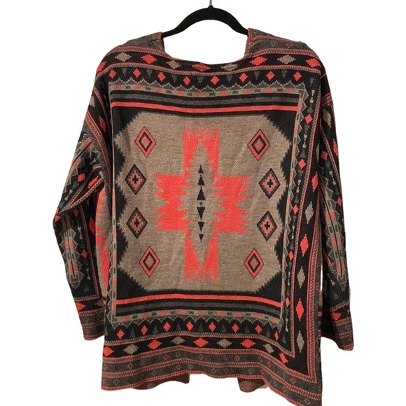 Metaphor Tribal Print Open Cardigan - Picture 2 of 4